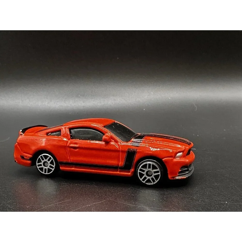 2012 Ford Mustang Boss 302‎ Orange Maisto 1:64 Scale Diecast Car Loose GUC